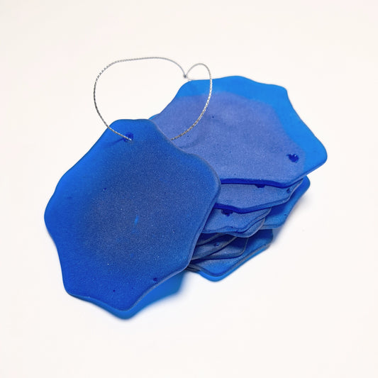 Sea glass ornament blanks - Cobalt Blue