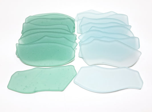 Beach Breeze Mix - Sea Glass Place Cards - Set of 20 - Irregular Shaped Pieces