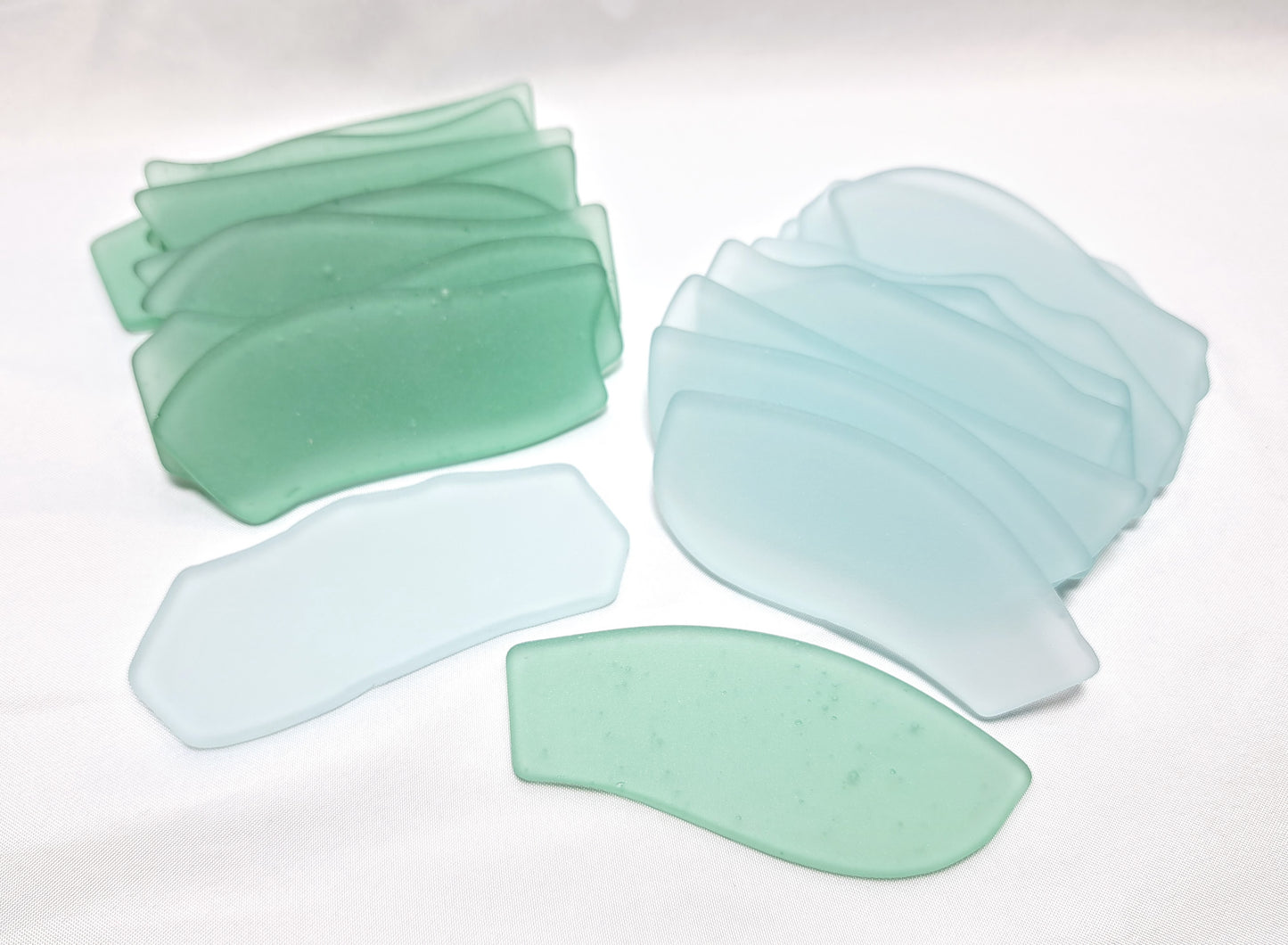 Beach Breeze Mix - Sea Glass Place Cards - Set of 20 - Irregular Shaped Pieces