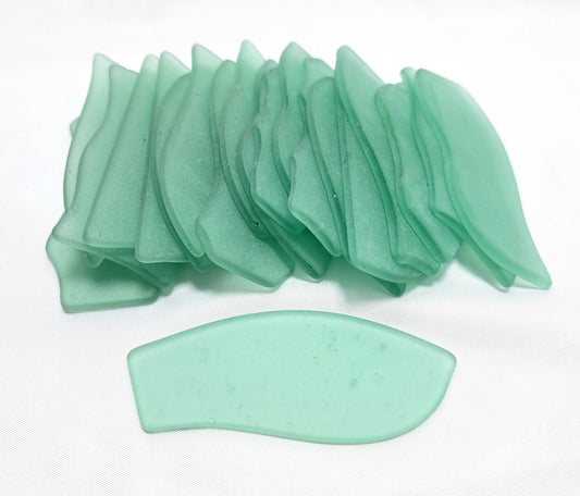 Mint Green Sea Glass Place Cards - Set of 20 - Irregular Shaped Pieces