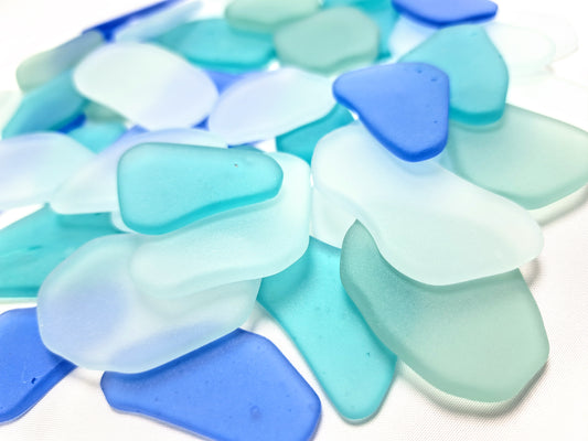 Flat Sea Glass - MEDIUM 1.25 - 2 inch - Jewelry & Crafting Supplies