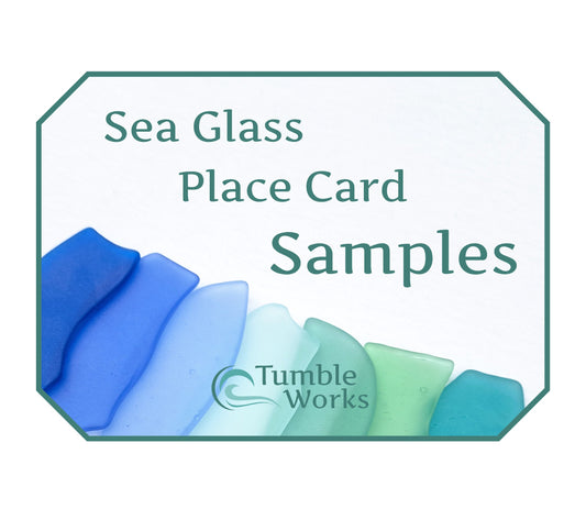 Sea Glass Place Card Color Samples