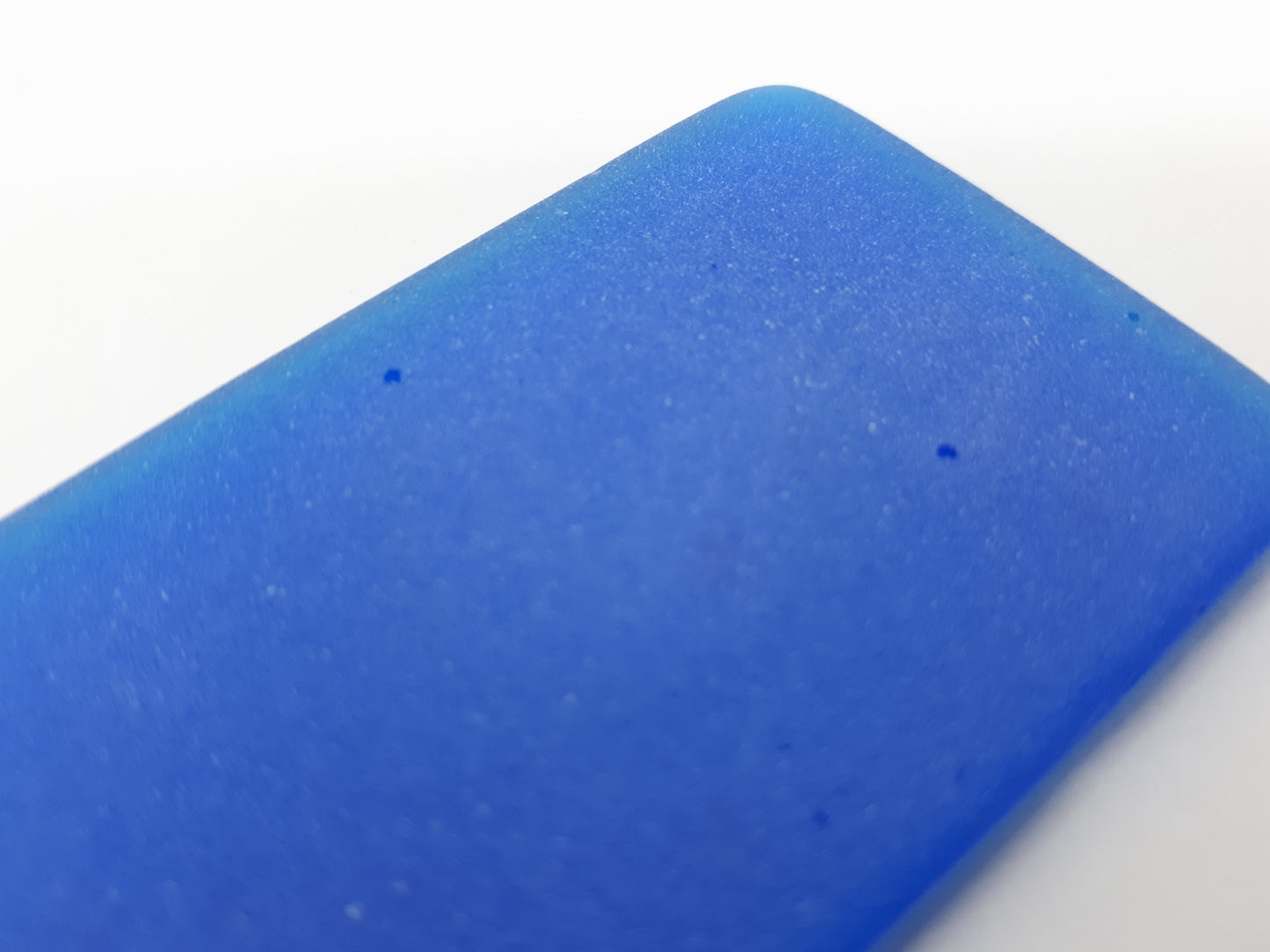 Cobalt Blue Sea Glass Place Cards - Set of 20 Tumbled Glass Tiles