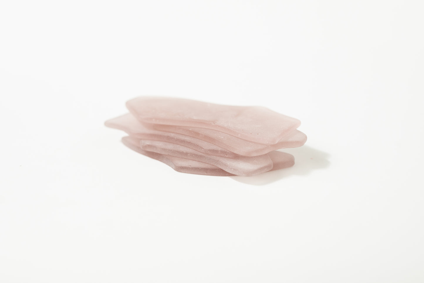 Dusty rose sea glass place cards - Set of 20 tumbled glass pieces