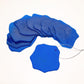 Sea glass ornament blanks - Set of 10 - Cobalt Blue