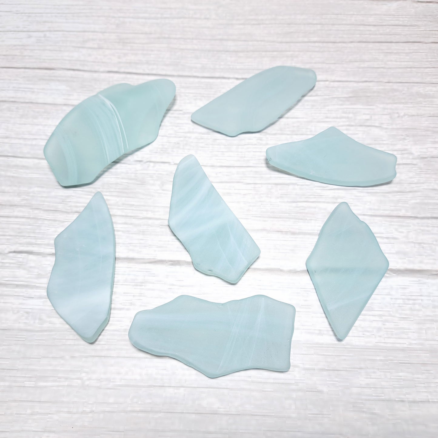CLEARANCE - Swirly Sea Glass Place Cards