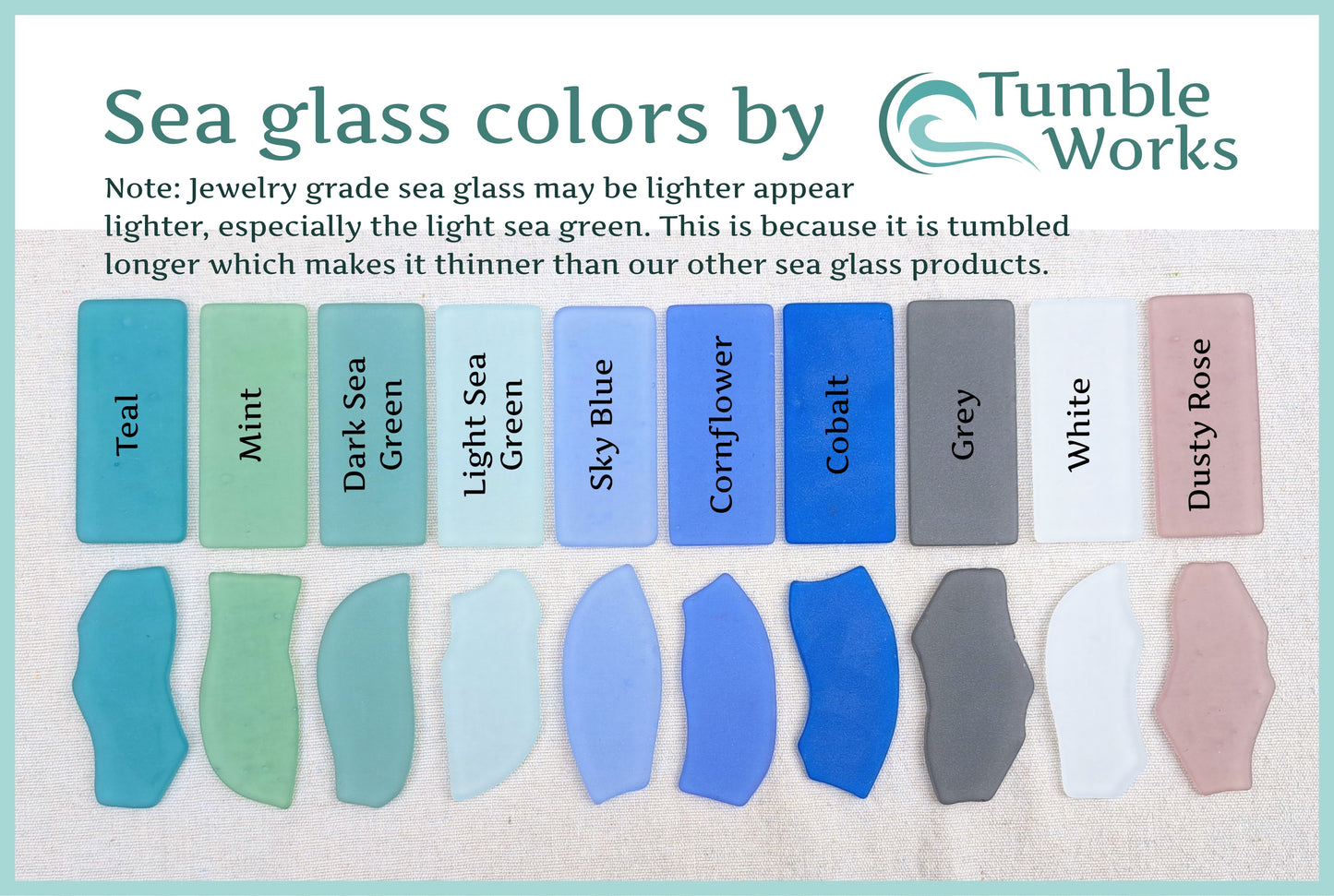 Jewelry Grade Sea Glass - SMALL 0.75 - 1.25 inch