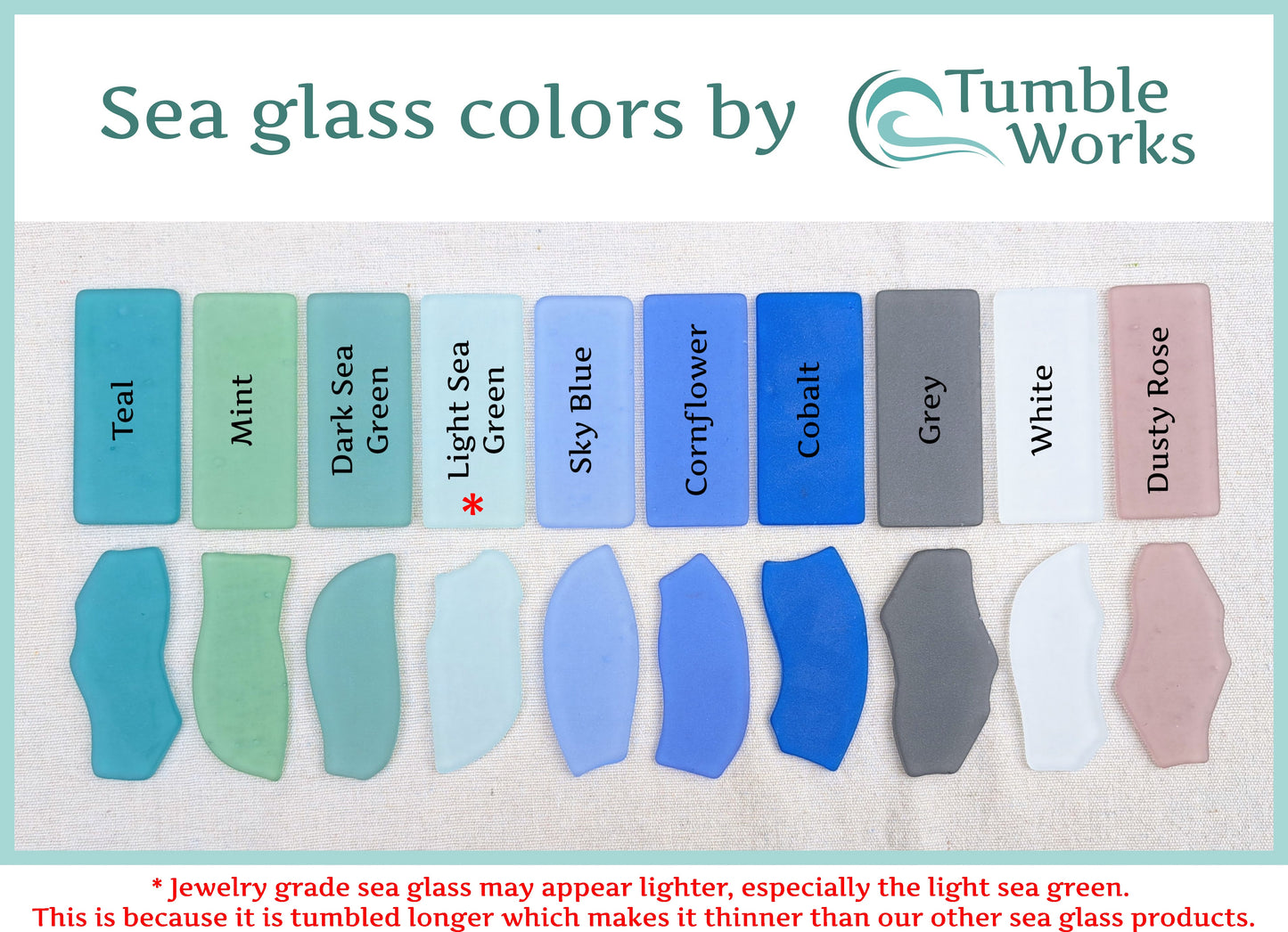 Jewelry Grade Sea Glass - LARGE 2-2.75 inch