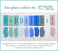 Sea Glass Place Card Color Samples