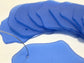 Sea glass ornament blanks - Cornflower Blue