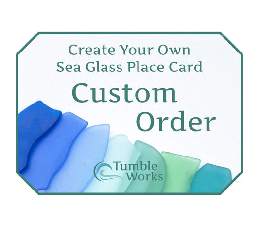 Create Your Own Custom Order - Sea Glass Place Cards