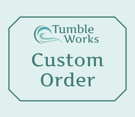 CUSTOM - 100 Sky Blue, 100 White Sea Glass Place Cards