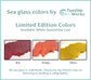 Sea Glass Place Card Color Samples
