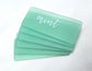 Mint Sea Glass Place Cards - Set of 20 Tumbled Glass Tiles