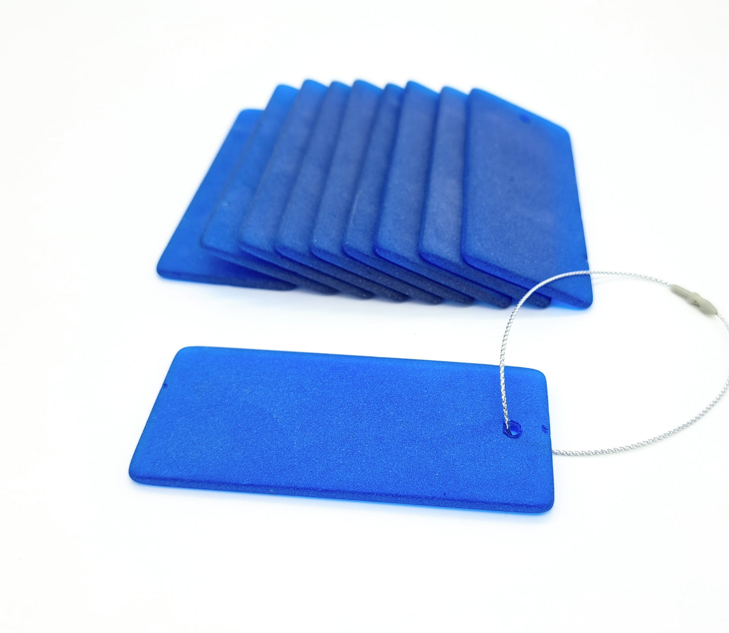 Sea Glass Gift Tags - Set of 10 - Cobalt