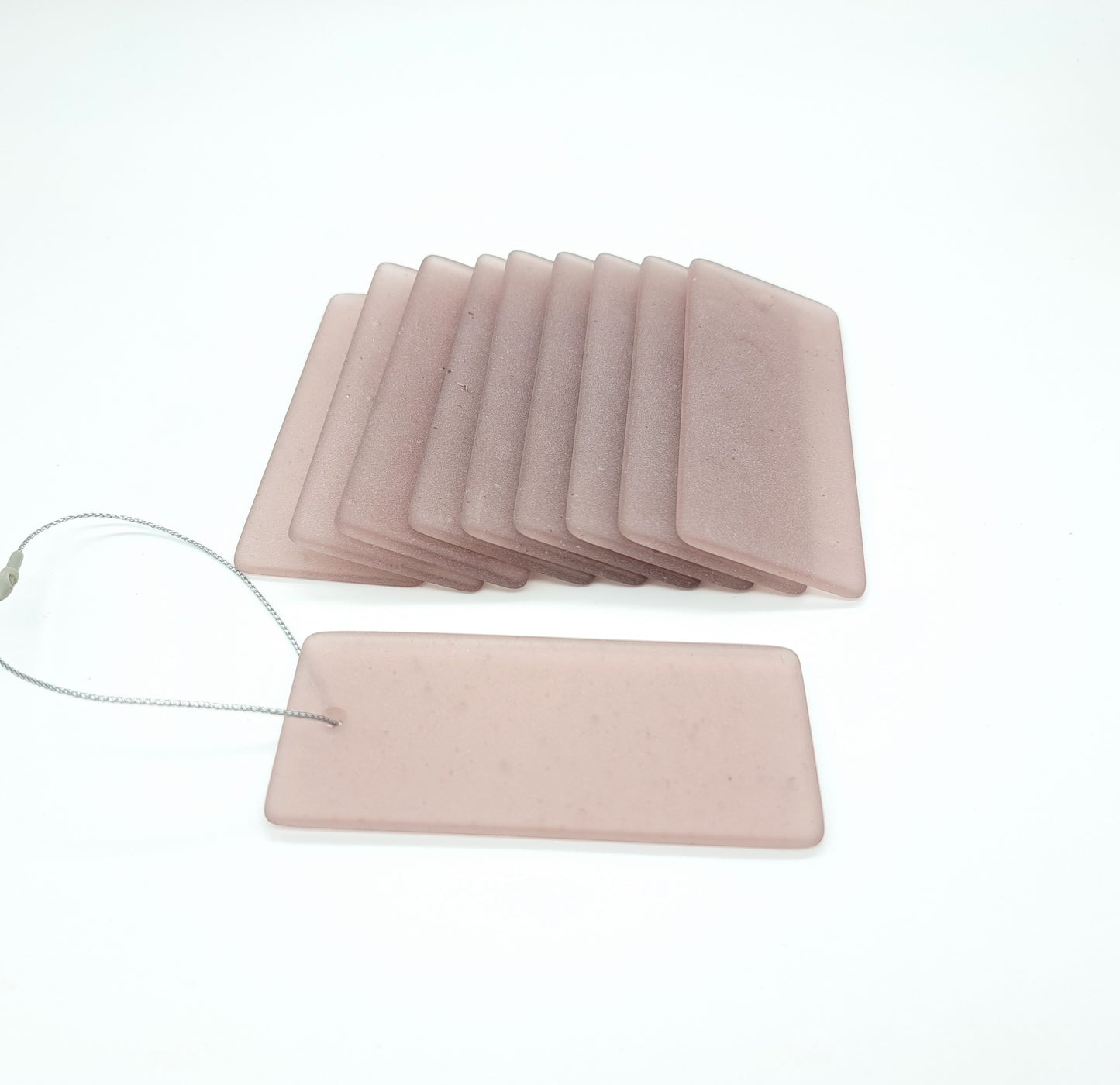 Sea Glass Gift Tags - Set of 10 - Dusty Rose