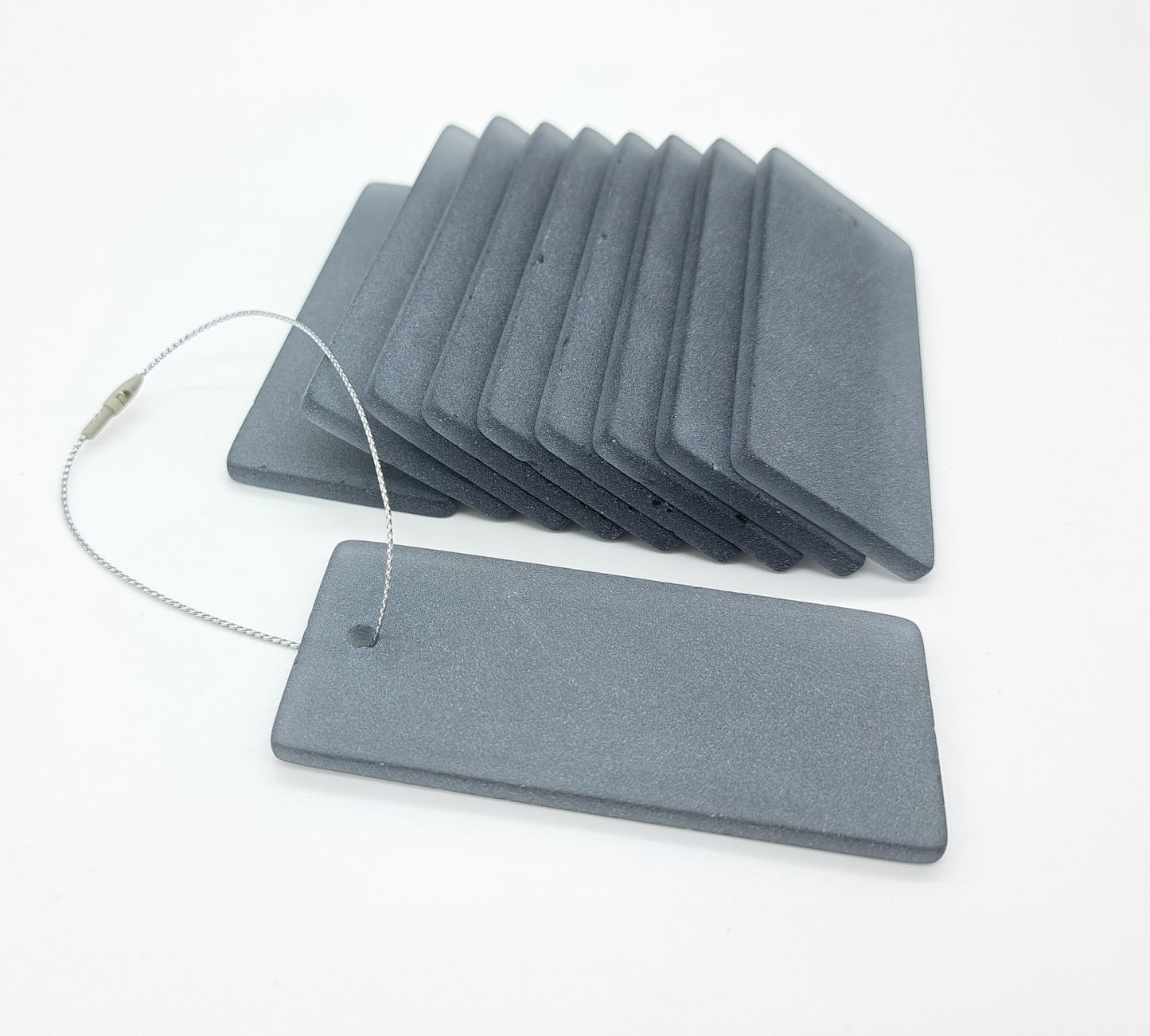 Sea Glass Gift Tags - Set of 10 - Grey