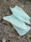 CUSTOM - 170 Sea glass place cards - Light sea green - Irregular shapes