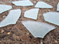 CUSTOM - 170 Sea glass place cards - Light sea green - Irregular shapes