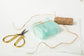 Light Sea Green Sea Glass Place Cards - Set of 20 - Irregular Shaped Pieces