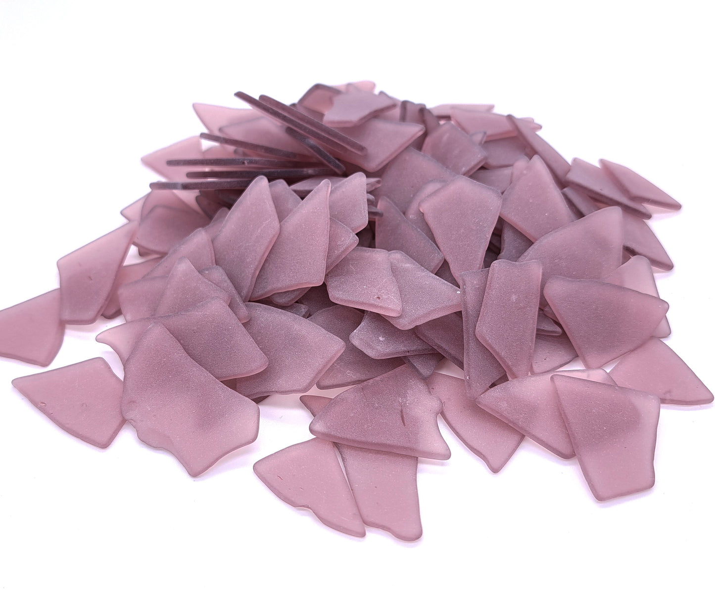 10 Pounds of Sea Glass - Mauve