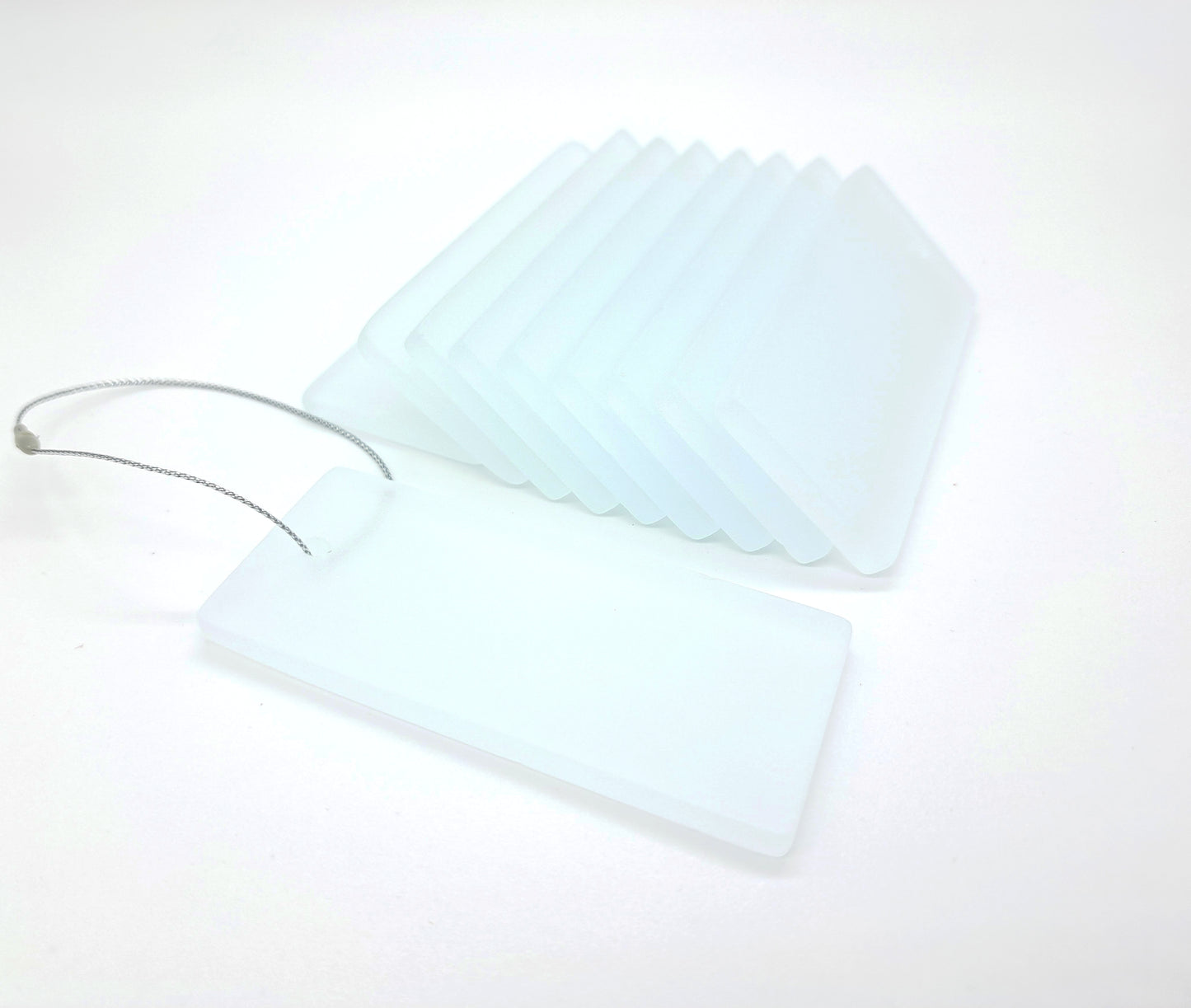 Sea Glass Gift Tags - Set of 10 - White