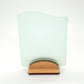 Light sea green sea glass sign blank - 5x4 inch tumble glass piece