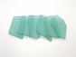 Dark Sea Green Sea Glass Place Cards - Set of 20 - Irregular Shaped Pieces