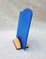 Cobalt blue sea glass sign blank - 5x4 inch tumble glass piece