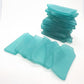 Teal Sea Glass Place Cards - Set of 20 - Irregular Shaped Pieces