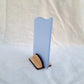 Sky blue sea glass sign blank - 5x4 inch tumble glass piece