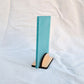 Teal sea glass sign blank - 5x4 inch tumble glass piece