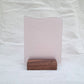 Dusty rose sea glass sign blank - 5x4 inch tumble glass piece