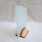 Light sea green sea glass sign blank - 5x4 inch tumble glass piece