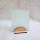 Light sea green sea glass sign blank - 5x4 inch tumble glass piece