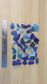 10 Pounds of sea glass - Curved and flat piece - Blue mix