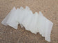 Sea glass place cards - Set of 20 large white tumbled glass pieces - Irregular shapes