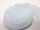 Light blue seaglass pieces with flower pattern