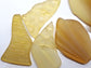 CLEARANCE - 50 Yellow sea glass place cards - Large tumble glass pieces