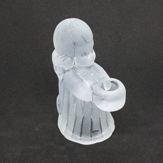 Seaglass angel with broken wing