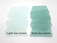 Sea green shades - Sea glass place cards - Set of 20 - Irregular shaped pieces