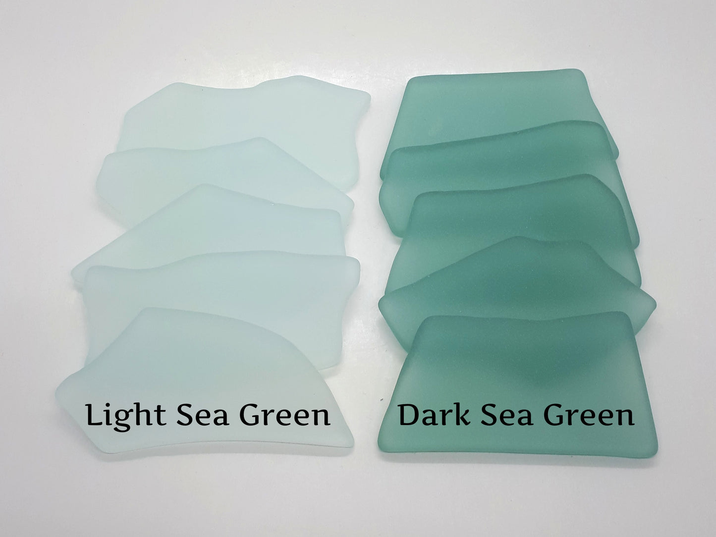 Sea glass place card sample pack