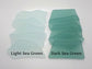 Sea Glass Place Card Color Samples