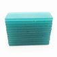 Teal sea glass place cards - Set of 20 rectangular tiles